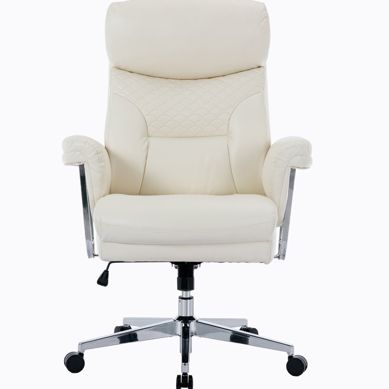 Brayden Studio Kewstoke Faux Leather Executive Chair Wayfair